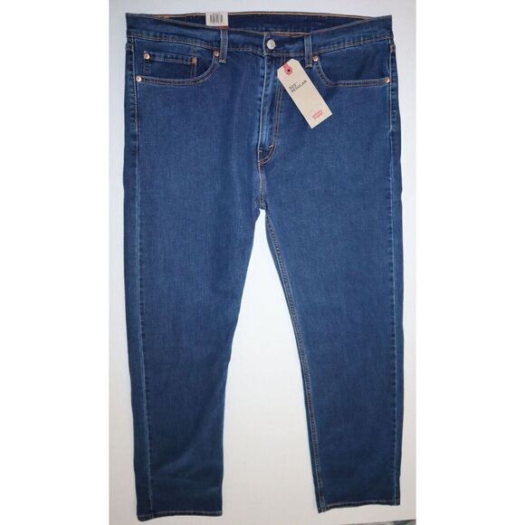 Levi's 505 Men's Sz 38x32 Blue Regular Fit Straight Leg Denim Jeans $70 - Picture 1 of 7